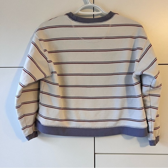 Dropped Shoulder Stripe Sweatshirt - Picture 6 of 6